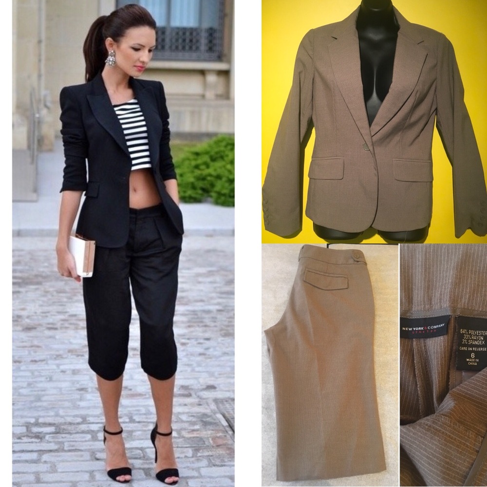 (NEW) Blazer and Capri Set - Picture 1 of 5